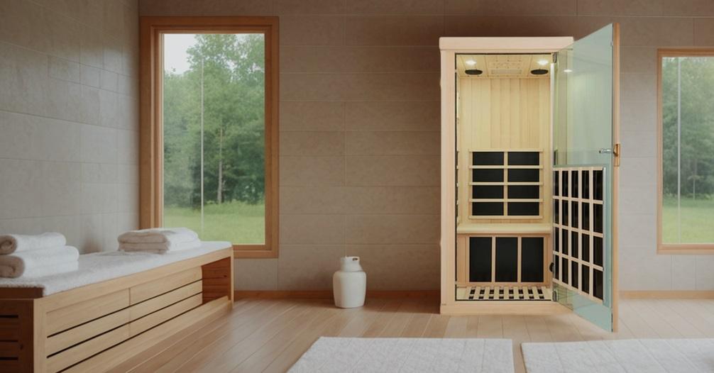 Evolve 10 1 person sauna in scandinavian home